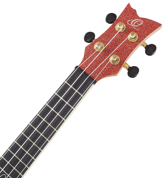 Ortega Element Series Concert Ukulele  - Metallic Red