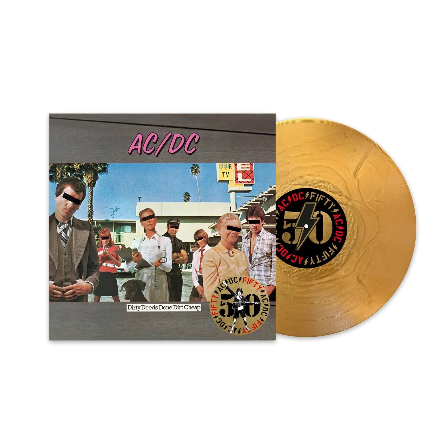 AC/DC - Dirty Deeds Done Dirt Cheap Gold Edition LP (Gold Vinyl)