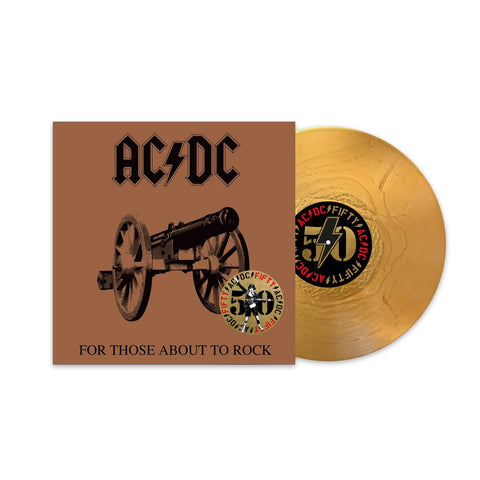 AC/DC - FOR THOSE ABOUT TO ROCK...WE SALUTE YOU GOLD EDITION - COLOUR VINYL