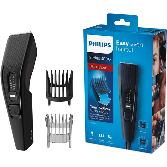 Philips Series 3000 Corded Hair Clipper with Stainless Steel Blades (HC3510/13)