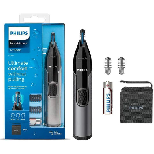 Philips Nose Hair Trimmer, Series 3000 Nose, Ear and Eyebrow Trimmer, Battery-Operated,