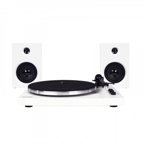 Crosley T150 Turntable with Speakers, White