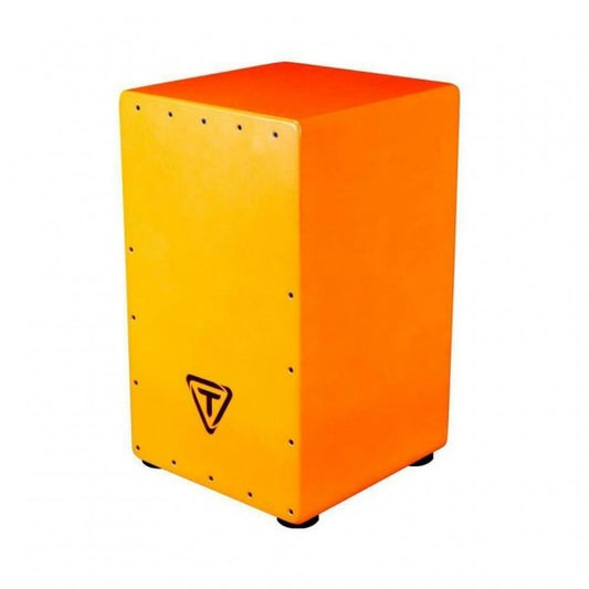 Tycoon Cajon Bold Series, Carrying Bag and Maraccas - Orange