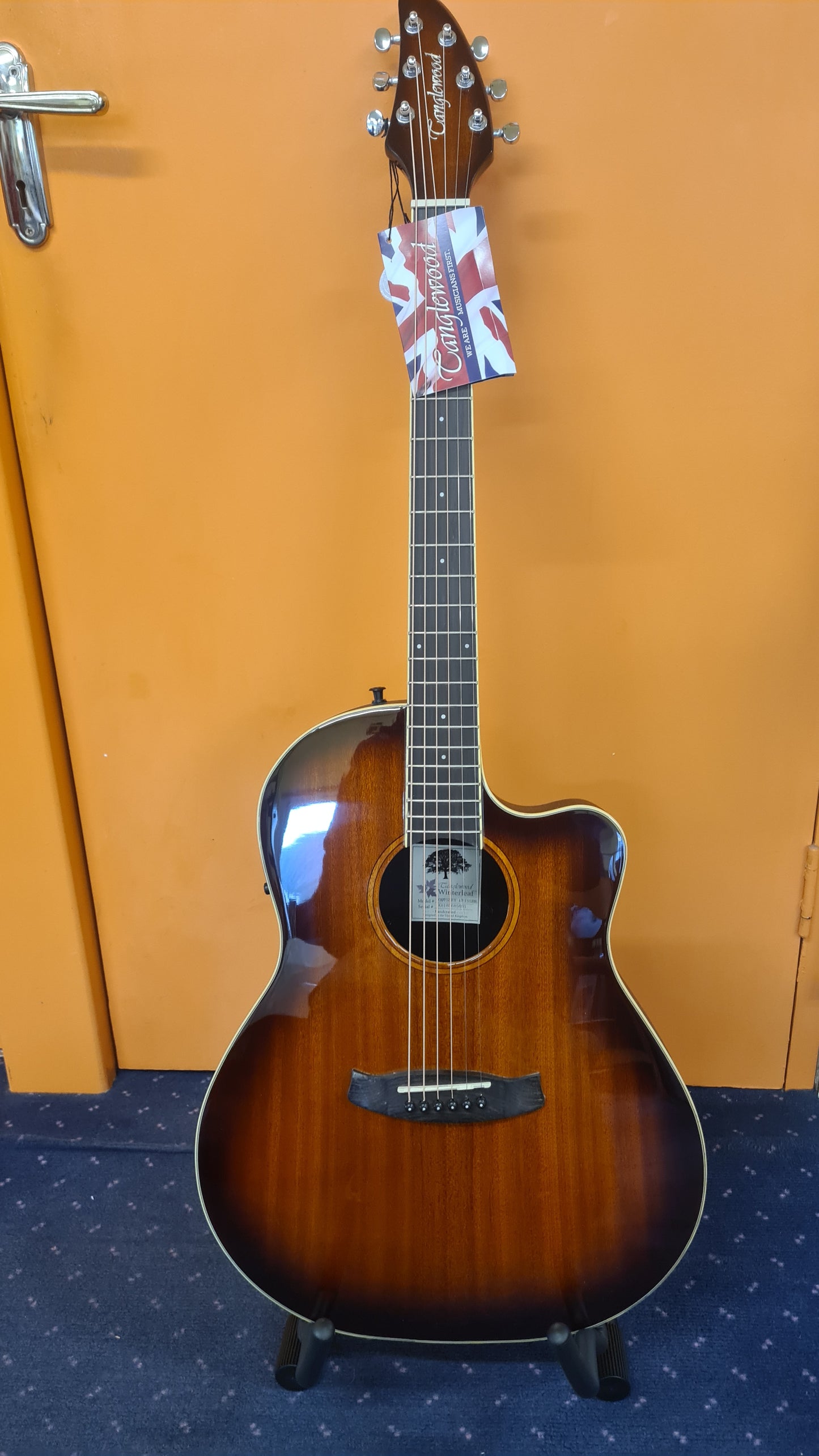 Tanglewood 'LIMITED EDITION' Odyssey Folk Acoustic Guitar w/ EQ. - Barrleburst
