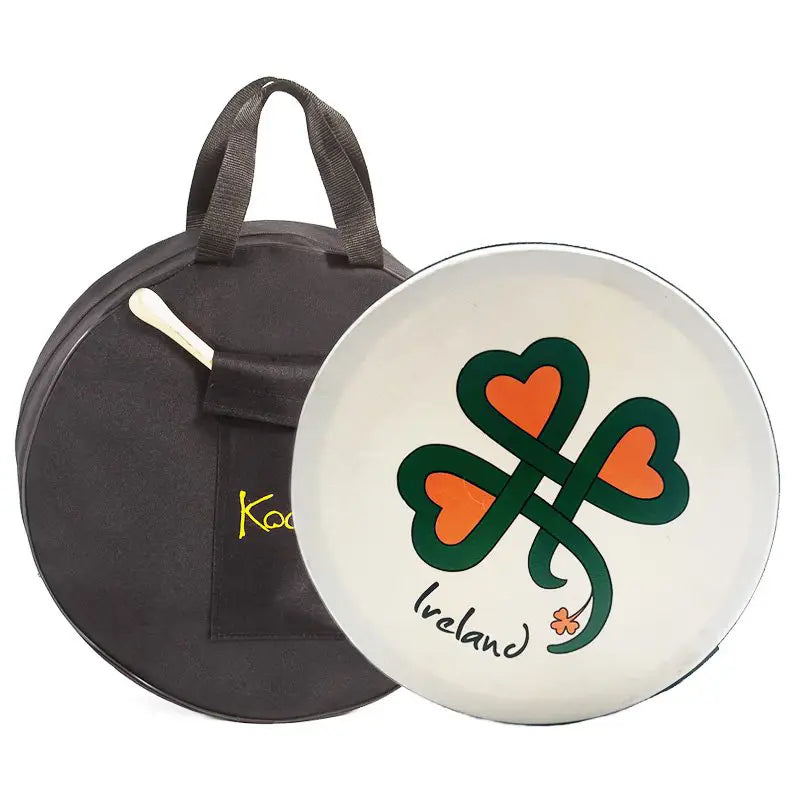 Koda Irish Bodhran 12″x3″ with Beater, Solid Wooden Black Frame