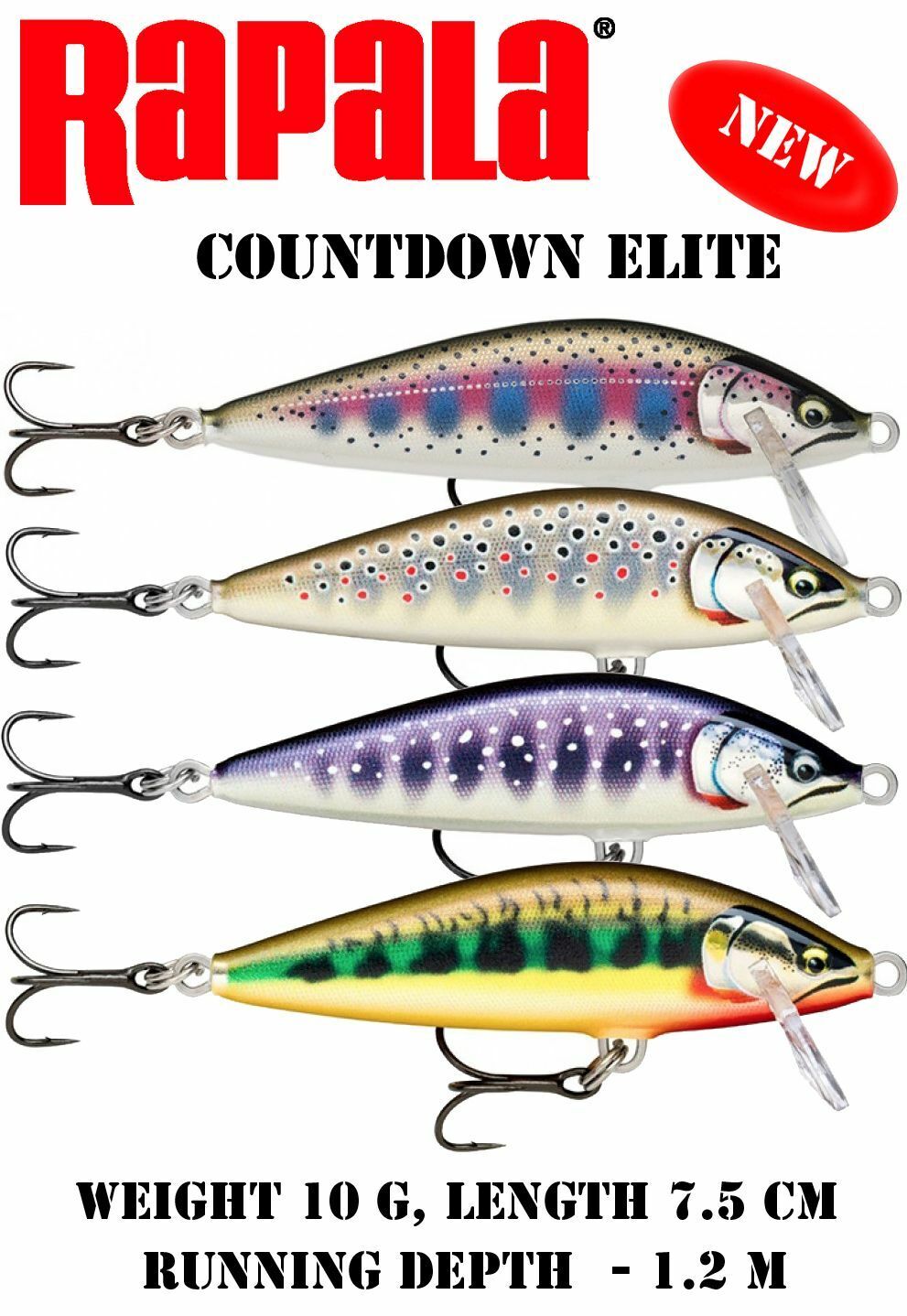 Rapala Countdown Elite 7.5cm / 10g