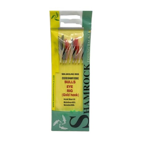 Shamrock Tackle Bulls Eye Rig (Gold Hook)
