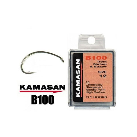 Kamasan B100 Fly Tying Hooks