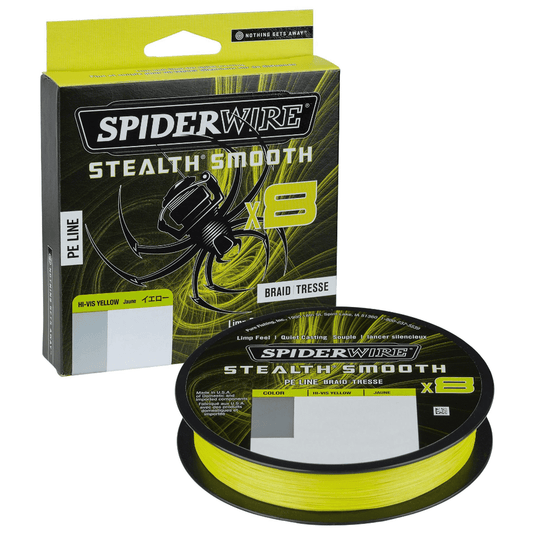 SpiderWire Stealth Smooth 8 Braid - Hi Vis Yellow (150m)