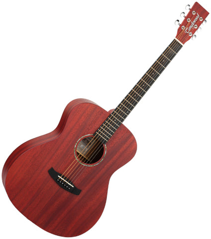Tanglewood Crossroads Folk Size Acoustic Guitar - Thru Red