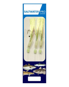 Dennett Saltwater Pro 3 Hook Standard Hokkai Luminous Feather Rig