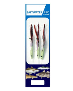 Dennett Saltwater Pro 3 Hook Standard Hokkai Red Feather Rig