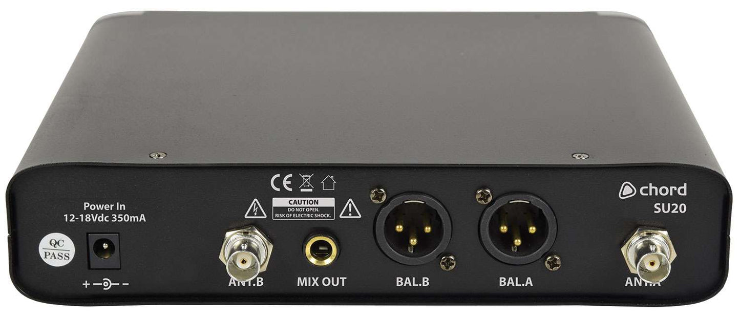 Chord SU20 Beltpack UHF Mics 863.4+864.3