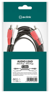 av:link Audio Lead 2RCA plugs - 2RCA plugs