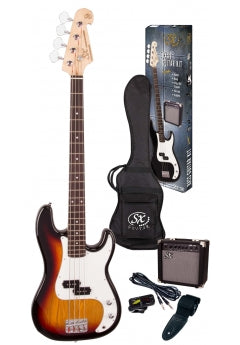 SX SB1 Precision Bass Kit - 3 Tone Sunburst