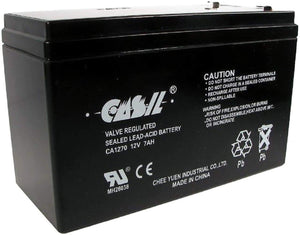 Casil 12V Valve Regulated Lead Acid Rechargeable Battery (12V 7Ah/20Hr)