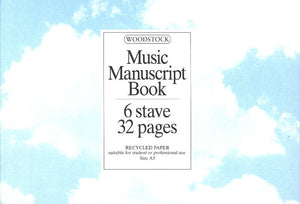 Music Manuscript A5. (6 Stave, 32 Page)