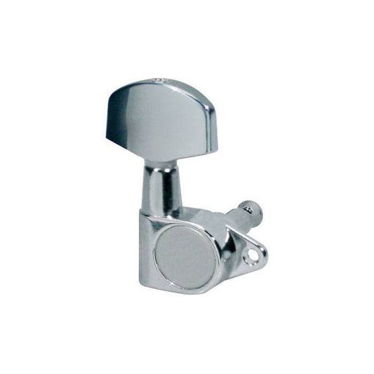 Boston 70-CLR Chrome Machine Heads for Acoustic Guitar (3 x Left, 3 x Right)