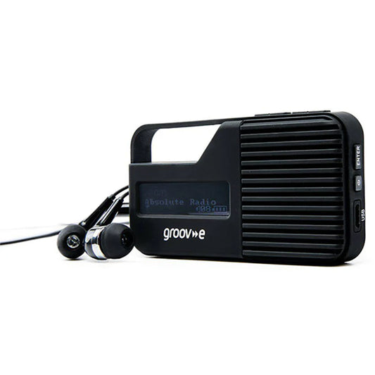 Groov-e GVDR01BK Rio Personal DAB/FM Digital Radio - Black