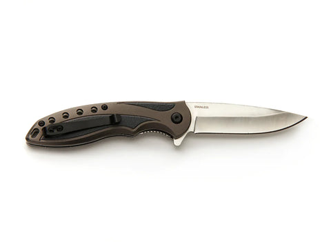Whitby Lock Knife Grey Aluminium Handle 3.25" (LK425)