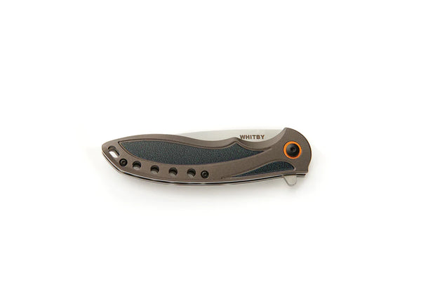 Whitby Lock Knife Grey Aluminium Handle 3.25" (LK425)