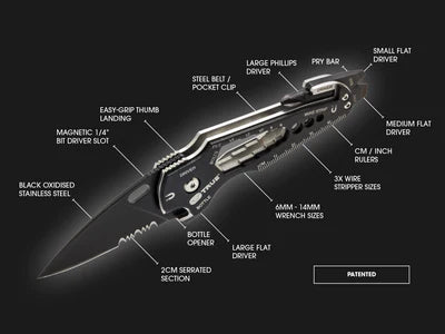 True Utility SmartKnife+ | Multitool with 6cm Steel Blade