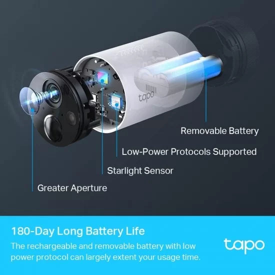 TP:Link Tapo Smart Wire-Free Security Camera System, 2-Camera System - Tapo C420S2