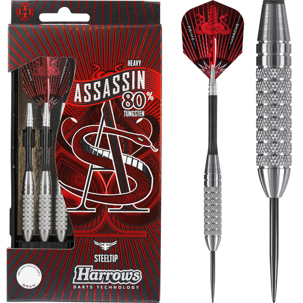 Harrows 'Assassin' -  (Heavy) 80% Tungsten Steel Tip Darts