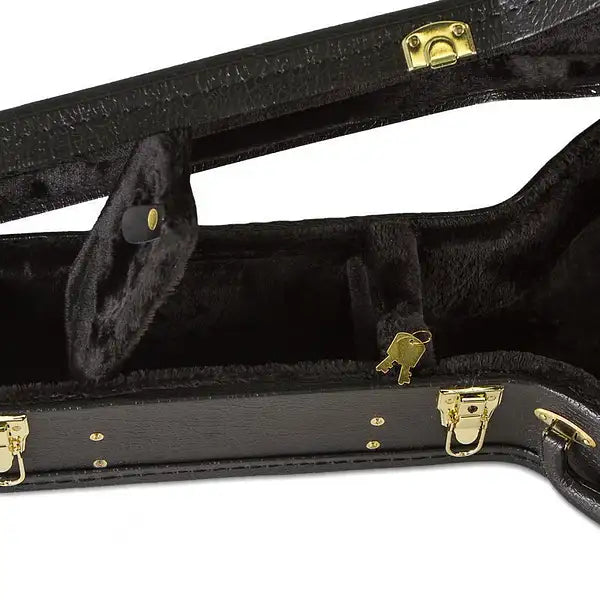 Koda Banjo Case, 17 Fret Banjo Arch Top Wooden Case, 7mm plush interior. Brown & Black Available