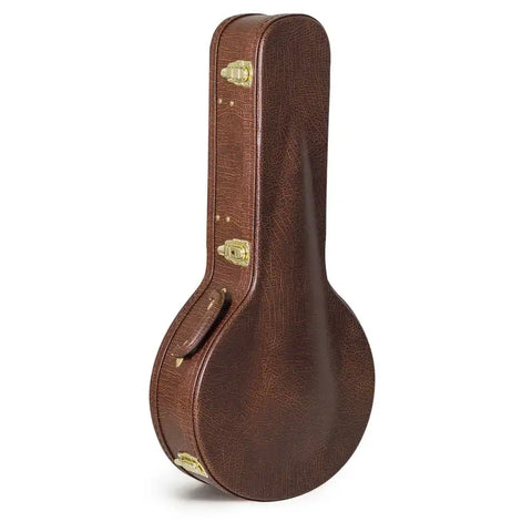 Koda Banjo Case, 17 Fret Banjo Arch Top Wooden Case, 7mm plush interior. Brown & Black Available