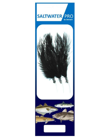 Dennett Saltwater Pro 3 Hook Pollack Black Feather Rig
