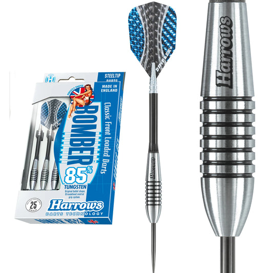 Harrows 'Bomber' - 85% Tungsten Steel Tip Darts.