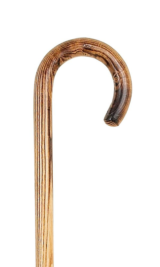 Natural Grain Acacia Crook Walking Stick