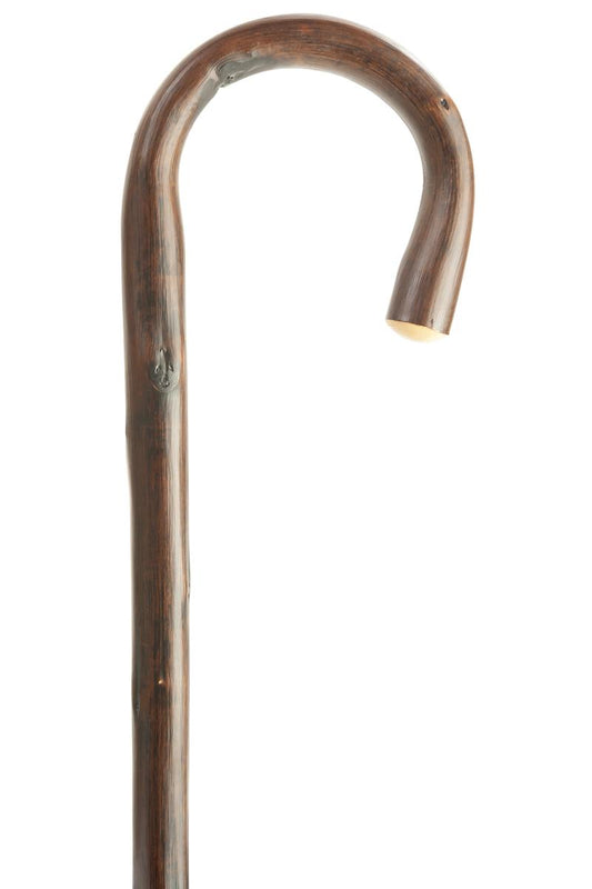 Natural Chestnut Crook Handle Walking Stick.