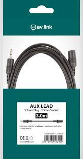 Av:Link Aux 3.5mm Plug - 3.5mm Socket