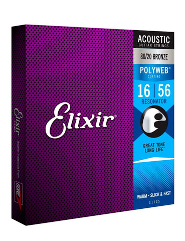 Elixir - Acoustic Polyweb 80/20 Bronze Resonator (16 - 56)