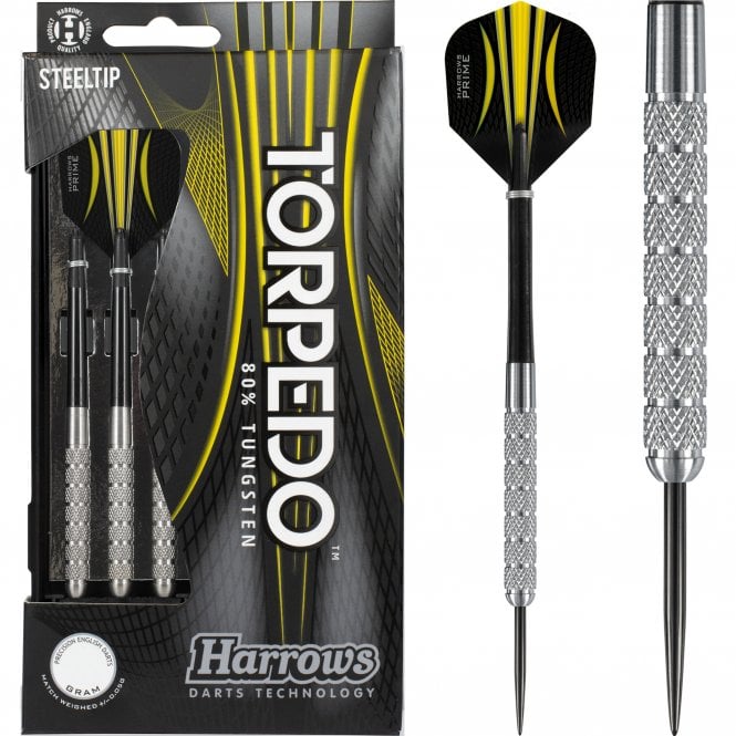 Harrows Torpedo 80% Tungsten Steeltip Darts