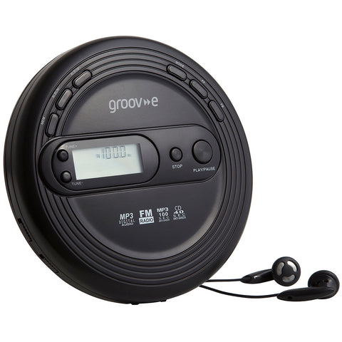 Groove Retro Personal CD Player with FM Radio