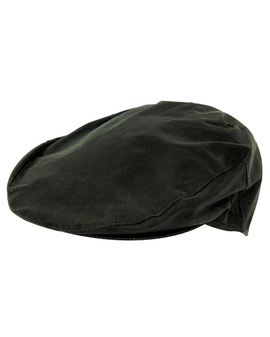 Hoggs of Fife Waxed Cap - Dark Olive