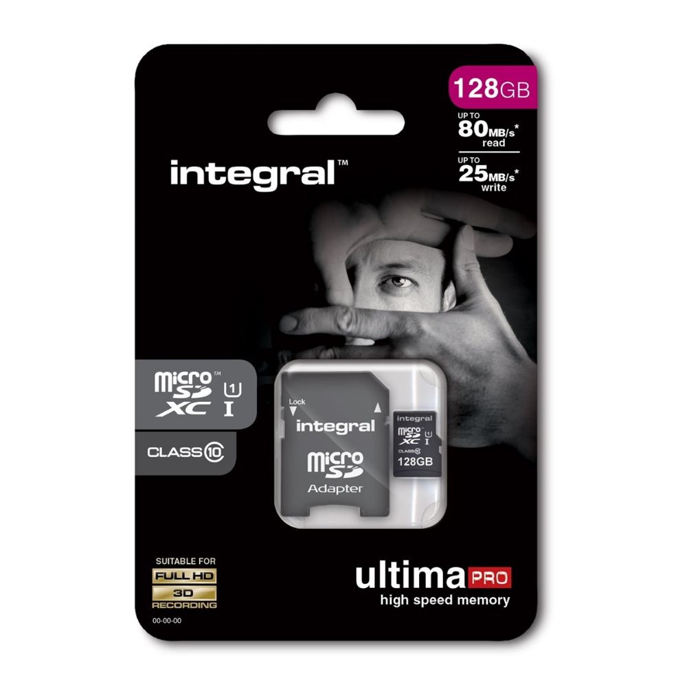 Integral Memory MicroSDHC Micro SD Card, Class 10, UHS-1 U1