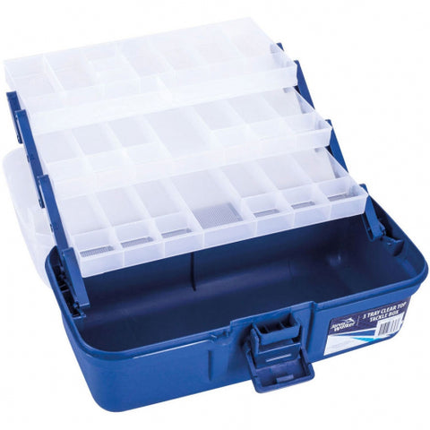 Jarvis Walker Cantilever Clear Top Tackle Box