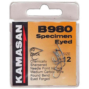 Kamasan B980 Specimen Eyed Hooks