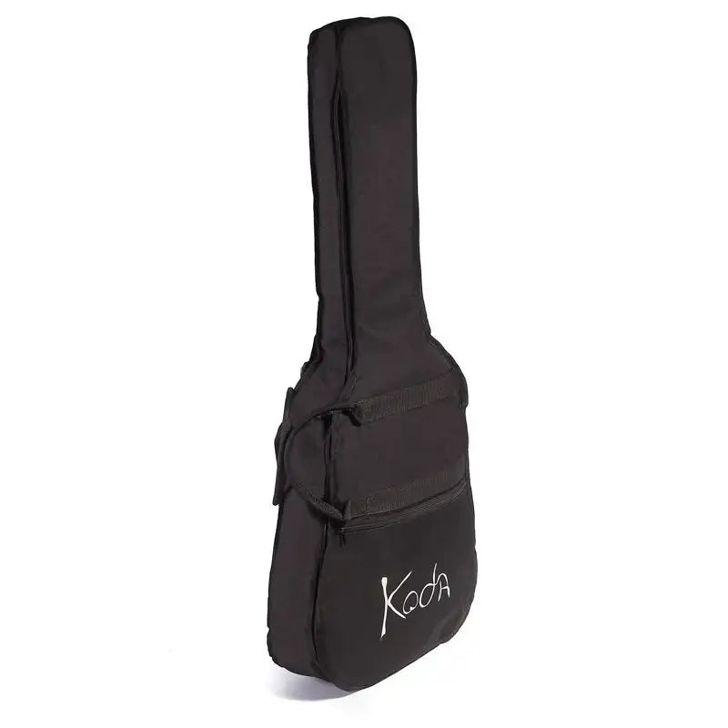 Koda Acoustic Guitar Bag, Large Front Pocket, 10mm Padding, BLACK (Various Sizes)