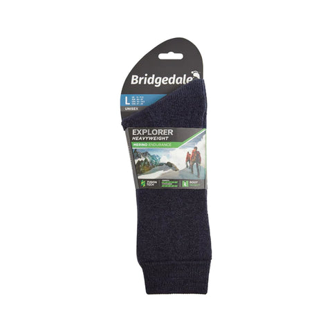Bridgedale Explorer Heavyweight Merino Performance Unisex Boot Sock - Navy