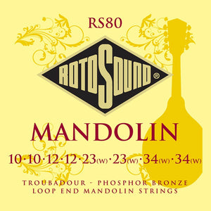 Rotosound Mandolin Phosphor Bronze Set Strings