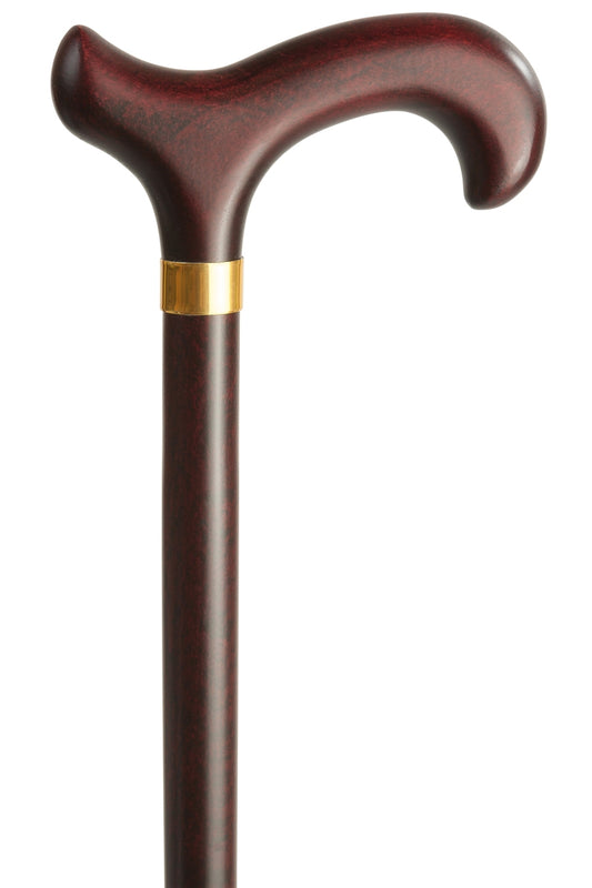 Mahogany Derby Cane Walking Stick