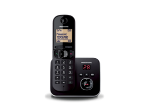 Panasonic KXTG6801EB Single Digital Cordless Answerphone – Black