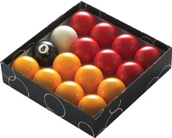 PowerGlide Pool Ball Red & Yellow Set 2" (51.5mm)