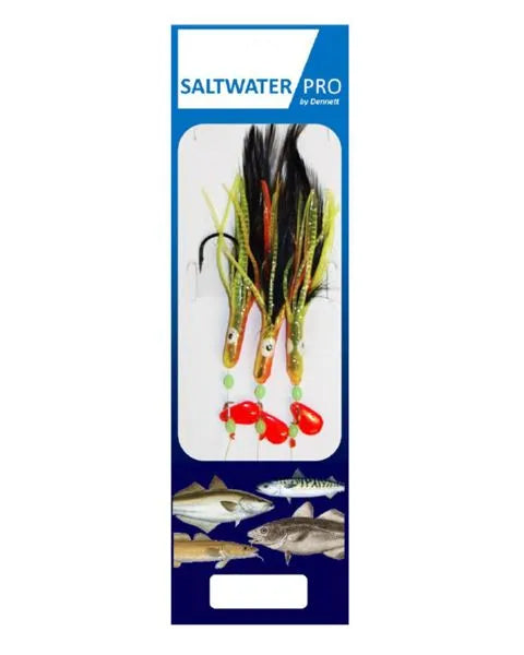 Dennett Saltwater Pro Multicolour Muppets 3 Hook Rigs