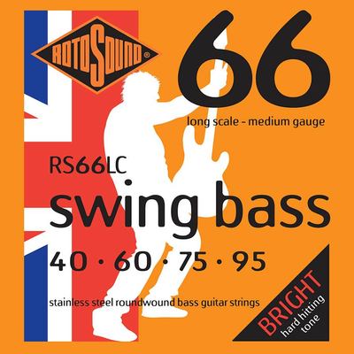 Rotosound Swing Bass 66 Electric Bass Strings Set, Stainless Steel